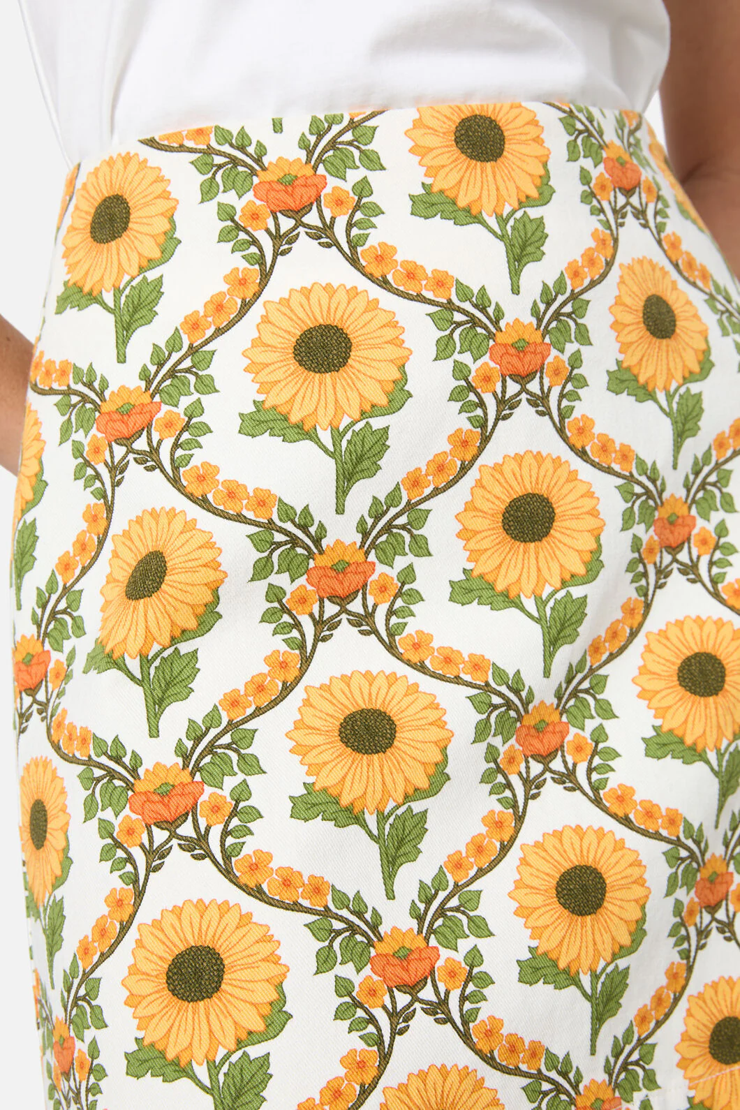 Sunflower Mini Skirt - Image 7