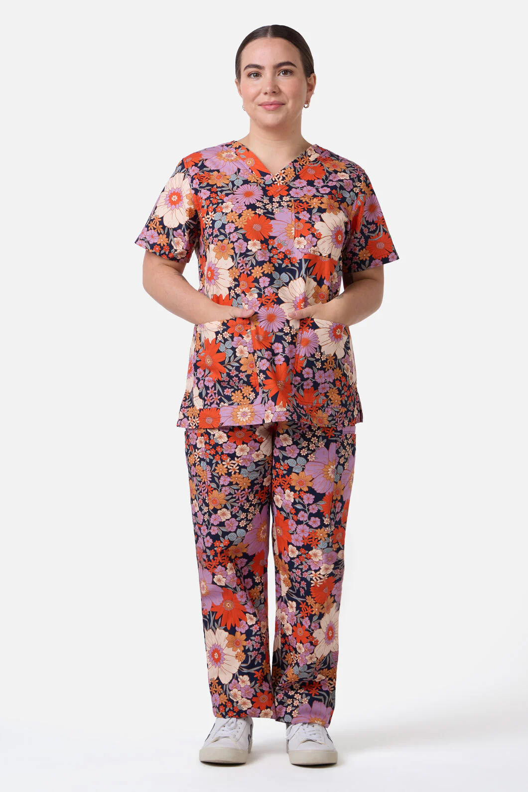 Sunny Floral Scrub Set