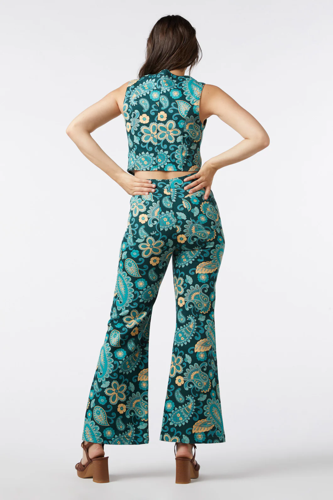 Sunset Paisley Flare Jean - Image 5
