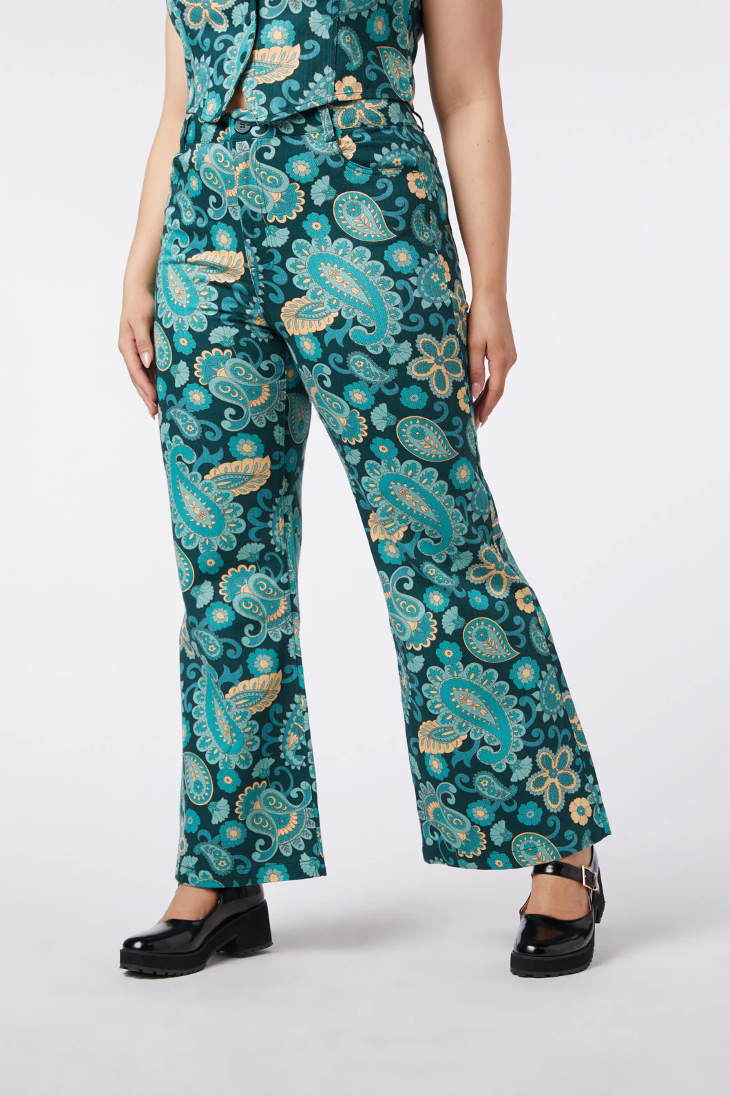 Sunset Paisley Flare Jean - Image 7