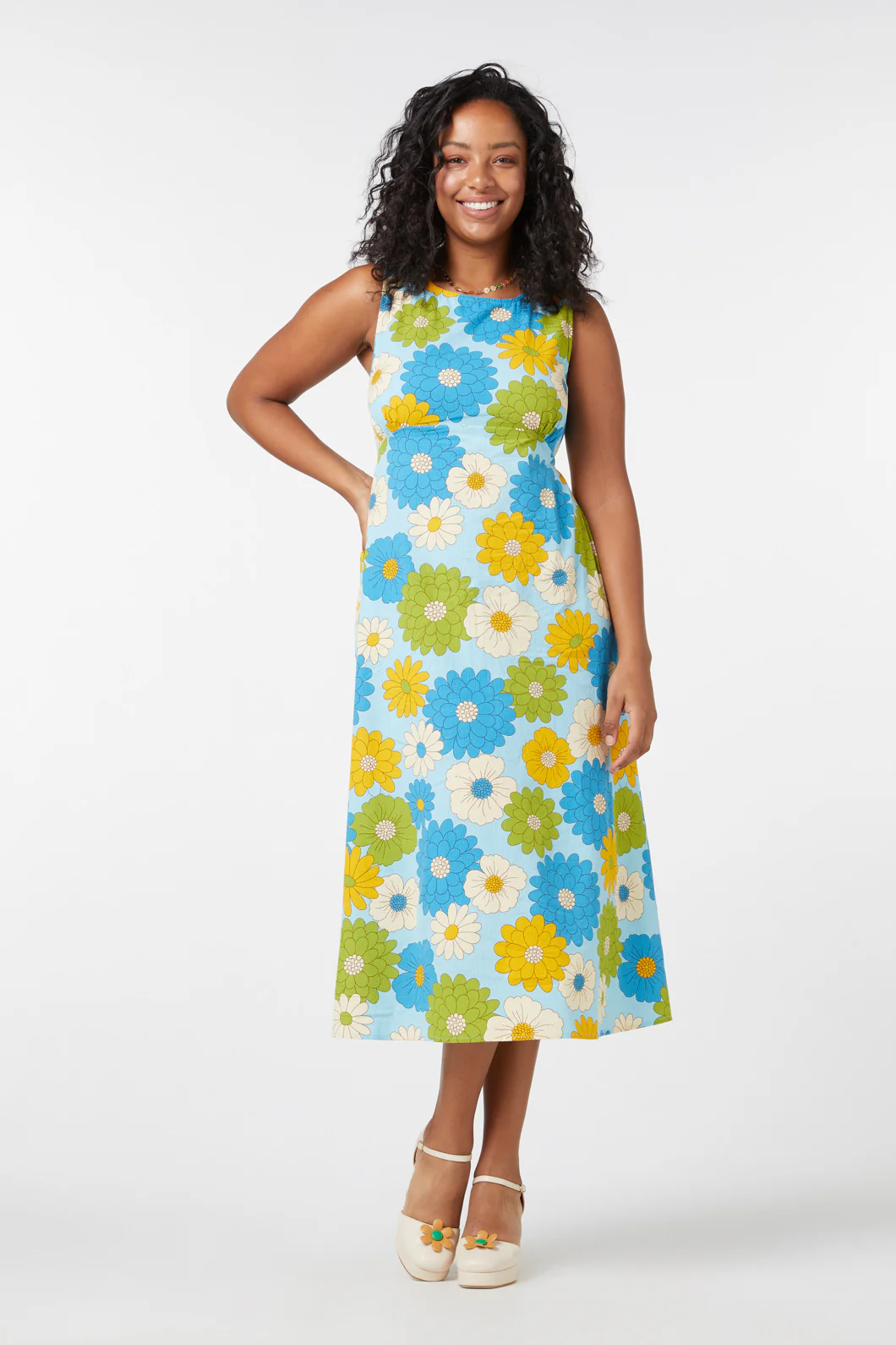 Susan Floral Midi Dress - Image 7
