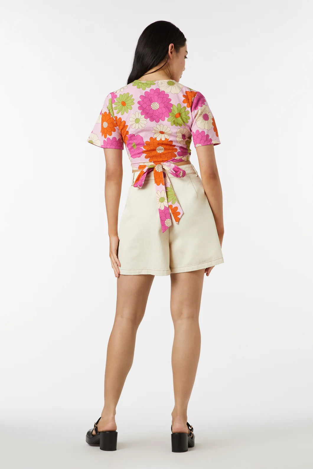 Susan Floral Wrap Top - Image 4