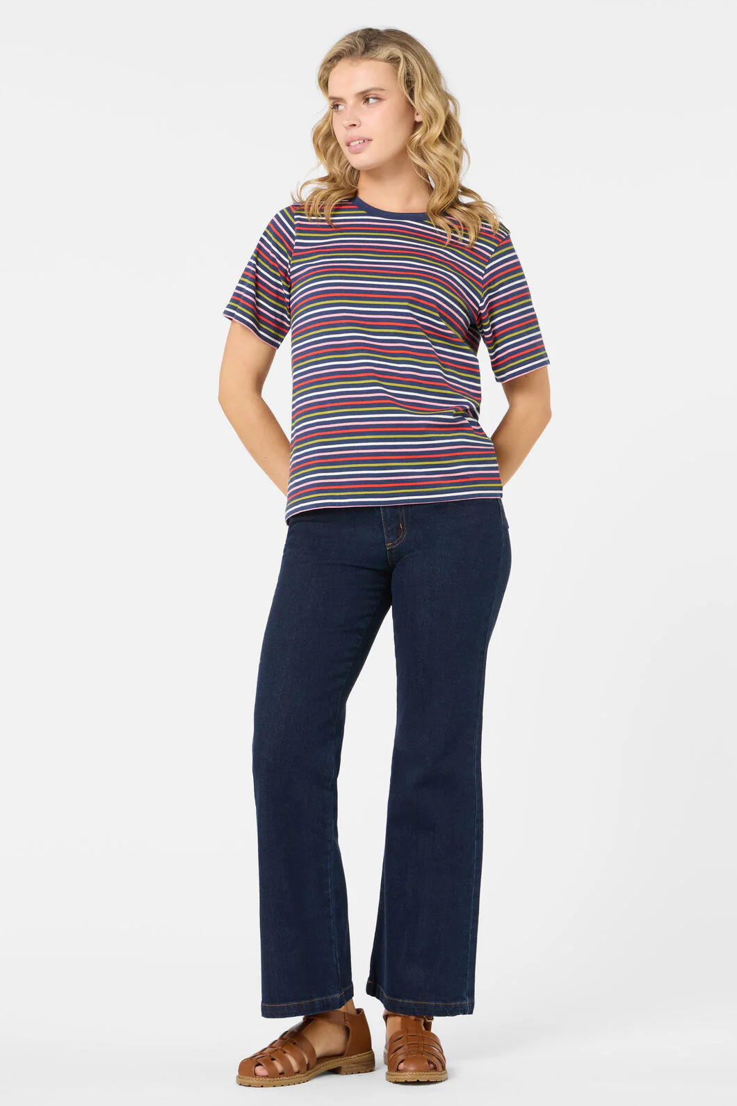 Susie Retro Stripe Tee - Image 4