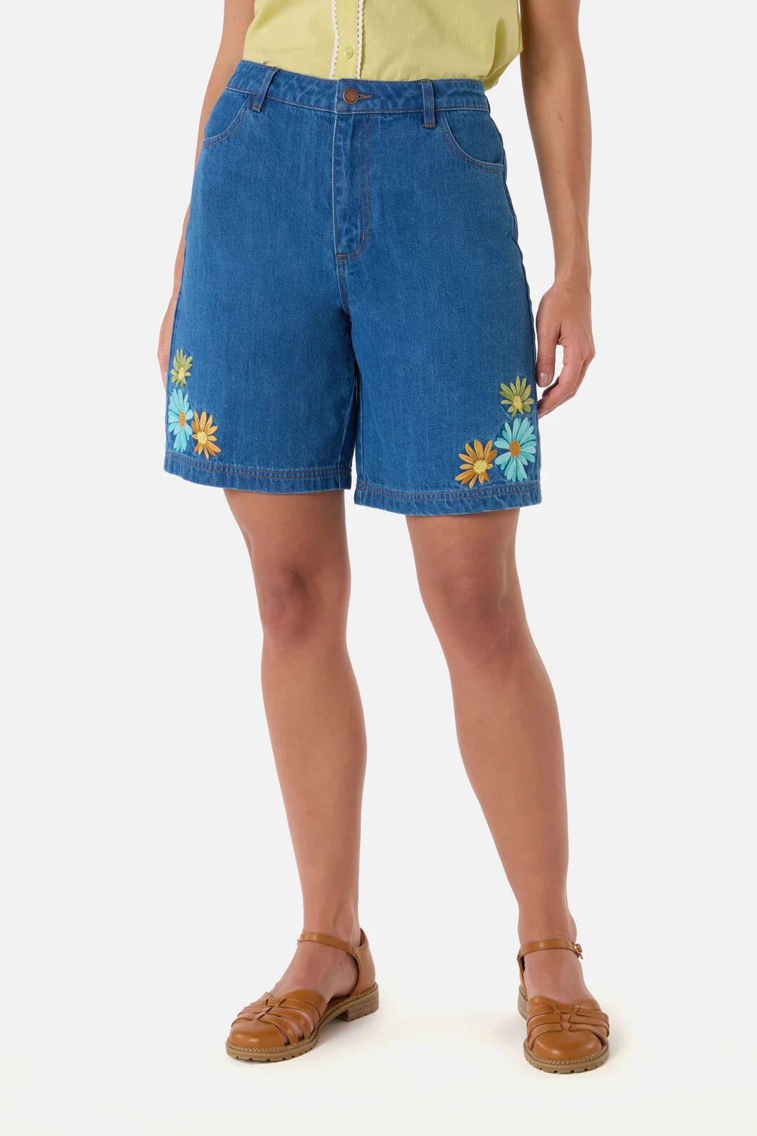 Sweet Daisy Embroidered Short - Image 2