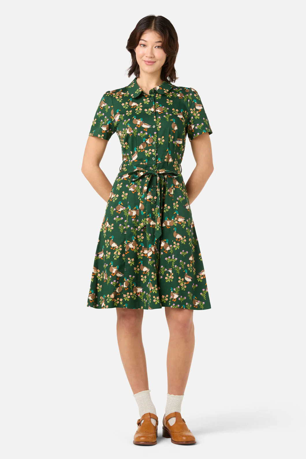 Sweet Ducks Mini Shirt Dress - Image 2