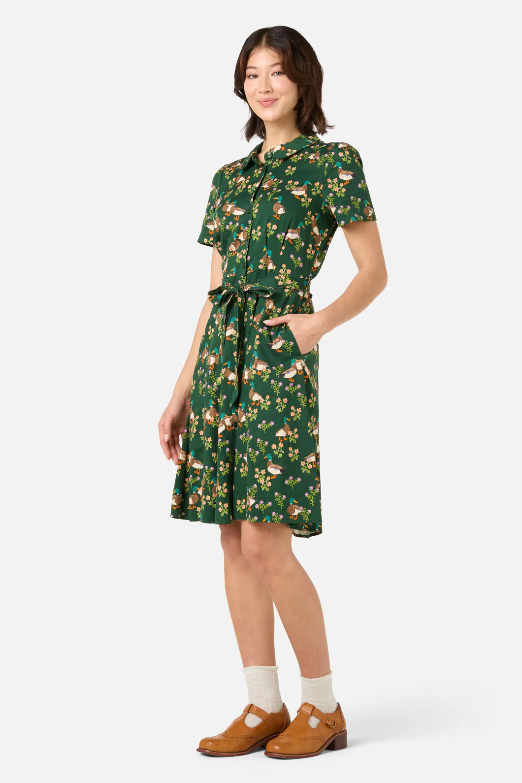 Sweet Ducks Mini Shirt Dress - Image 3
