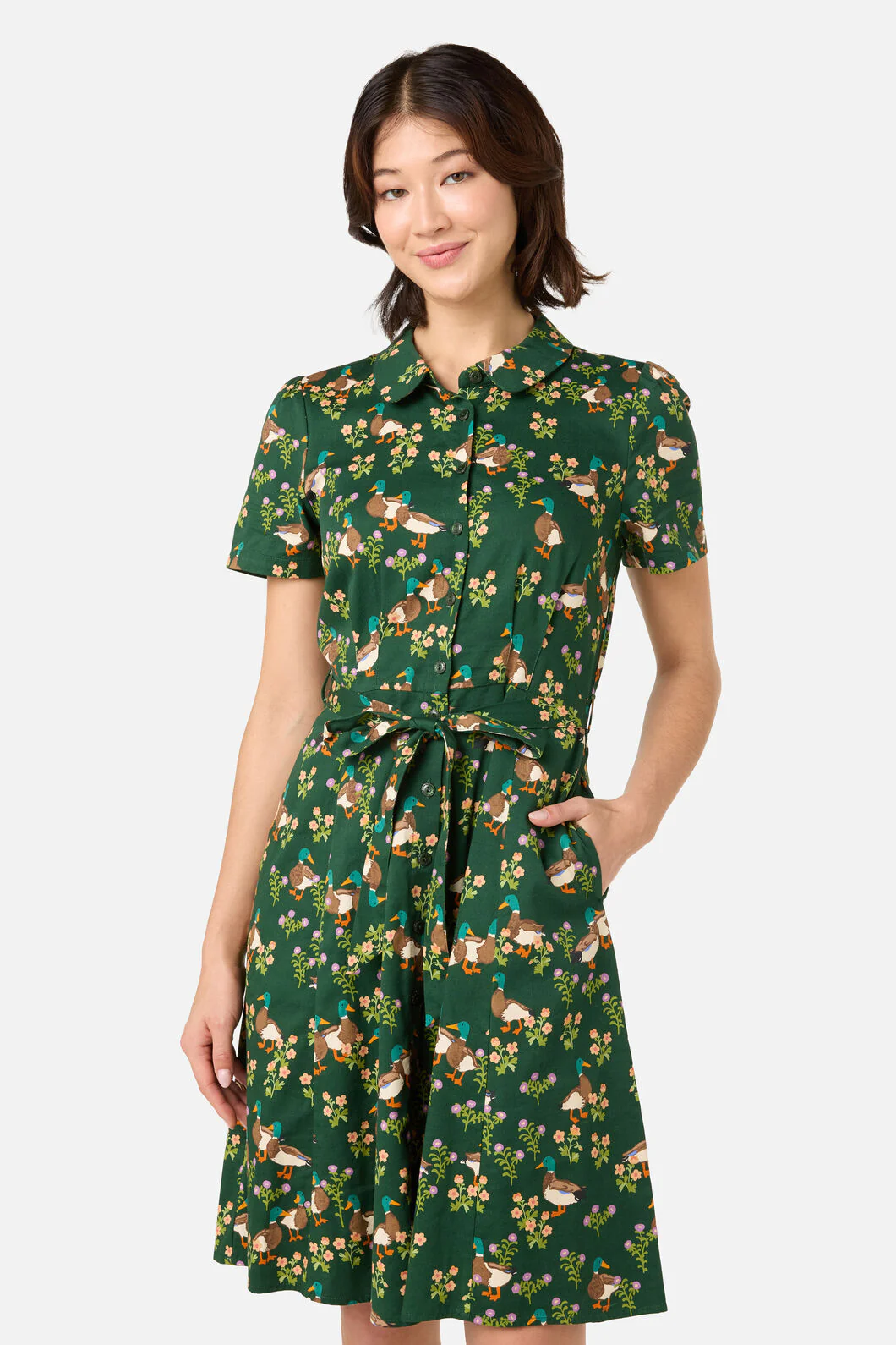 Sweet Ducks Mini Shirt Dress - Image 5