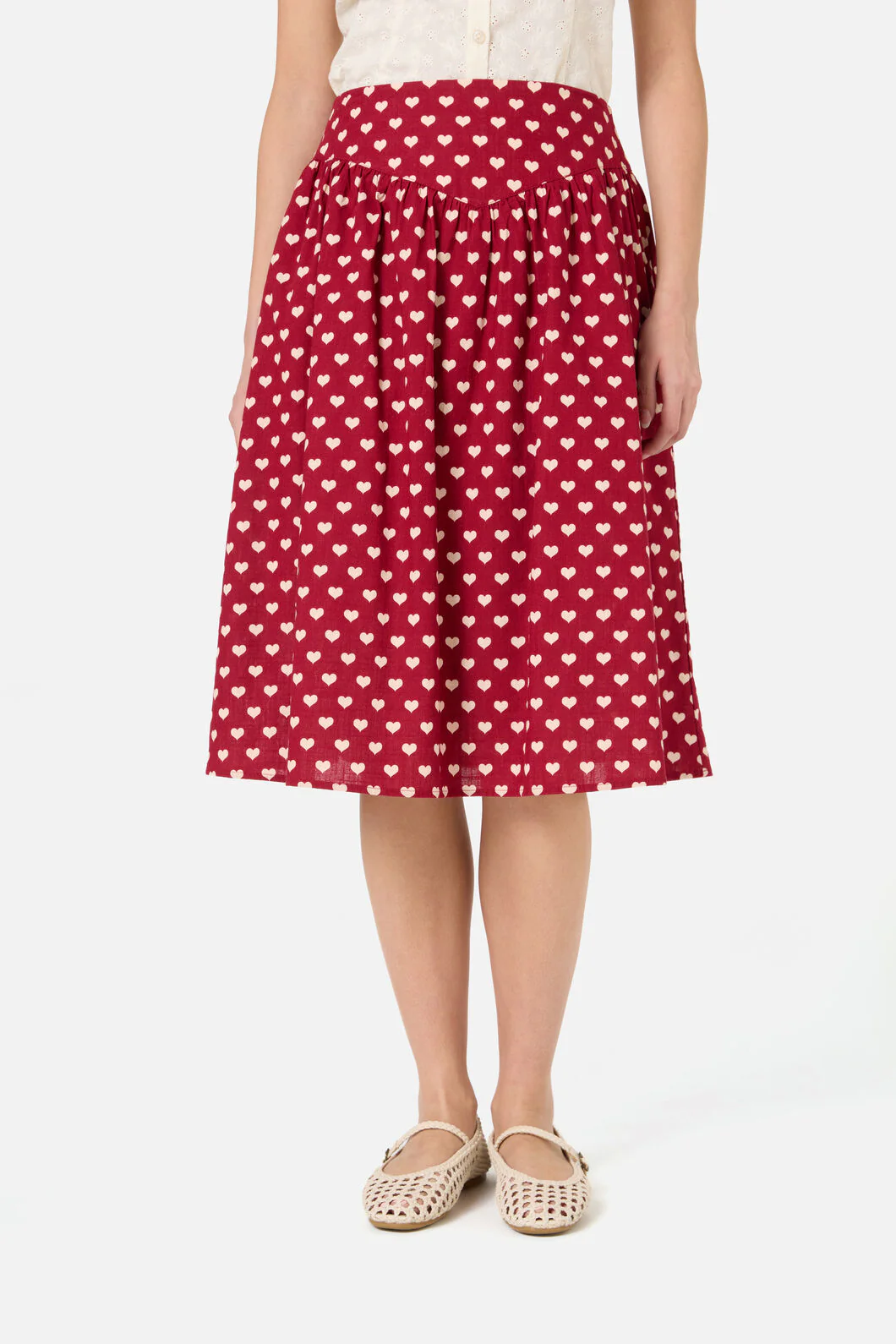Sweet Heart Gathered Skirt - Image 3