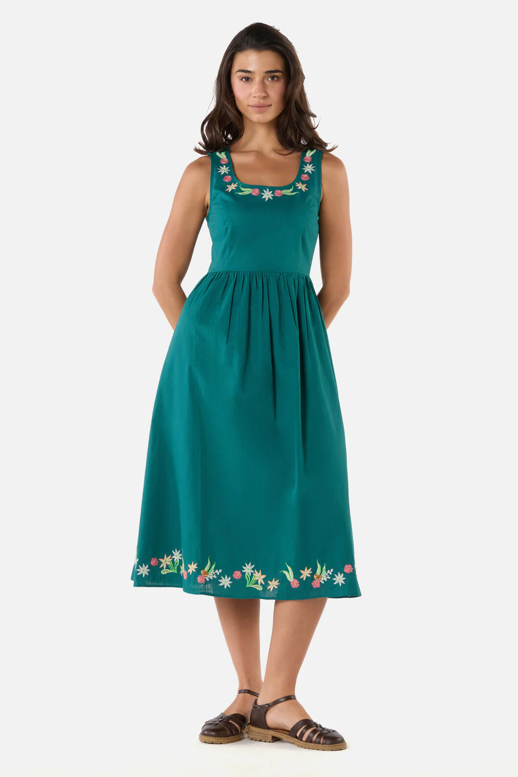 Sweet Native Embroidered Dress - Image 2