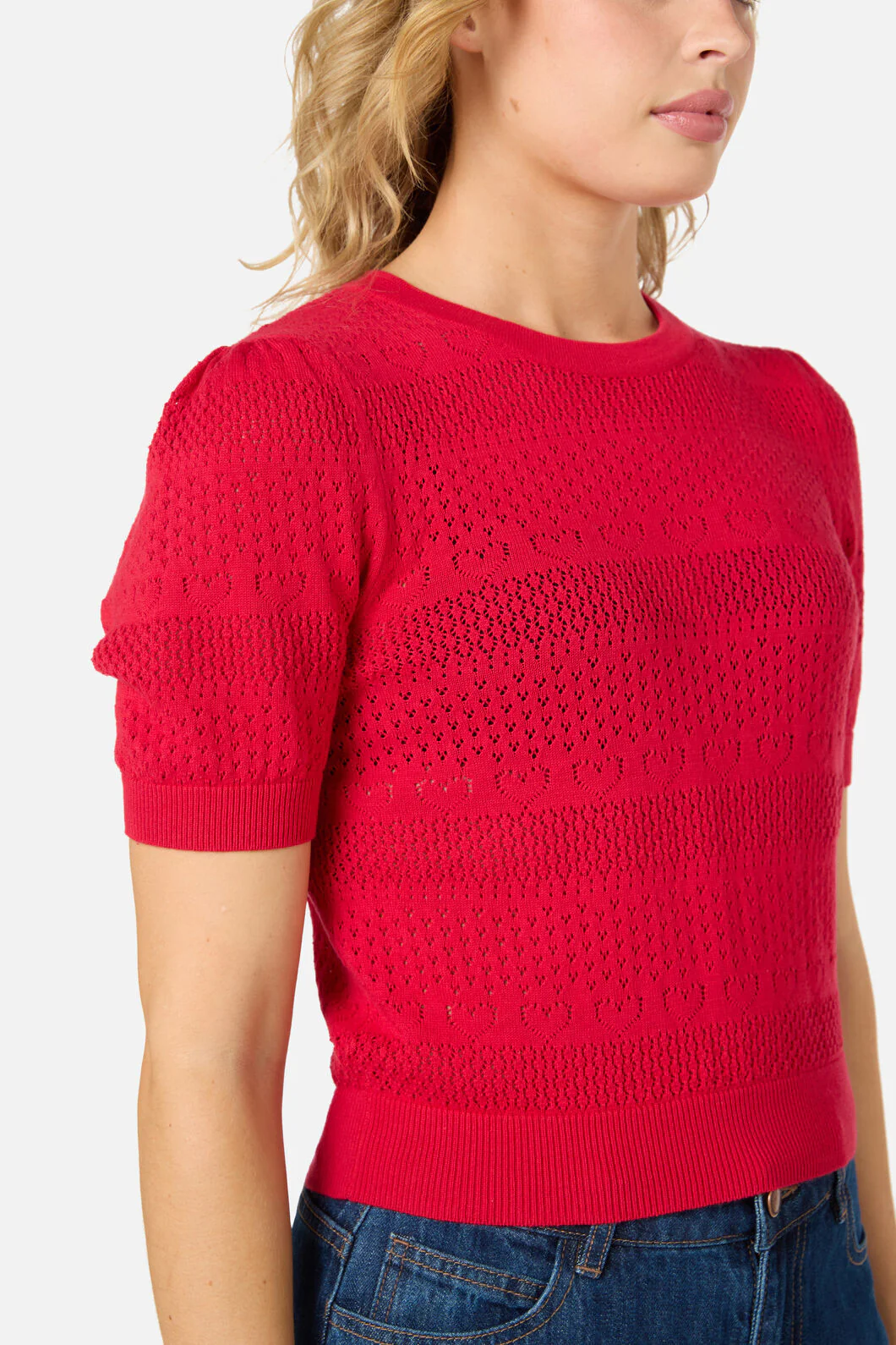 Tamsin Lacey Heart Knit Top - Image 12