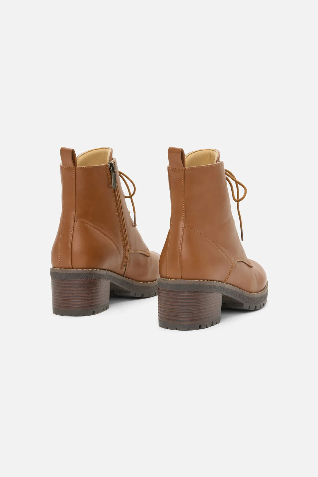Tan Lace Up Boot - Image 5