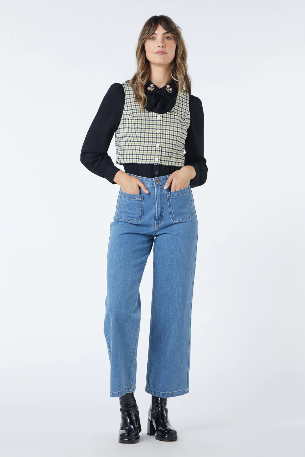 Teigen Check Top - Image 2