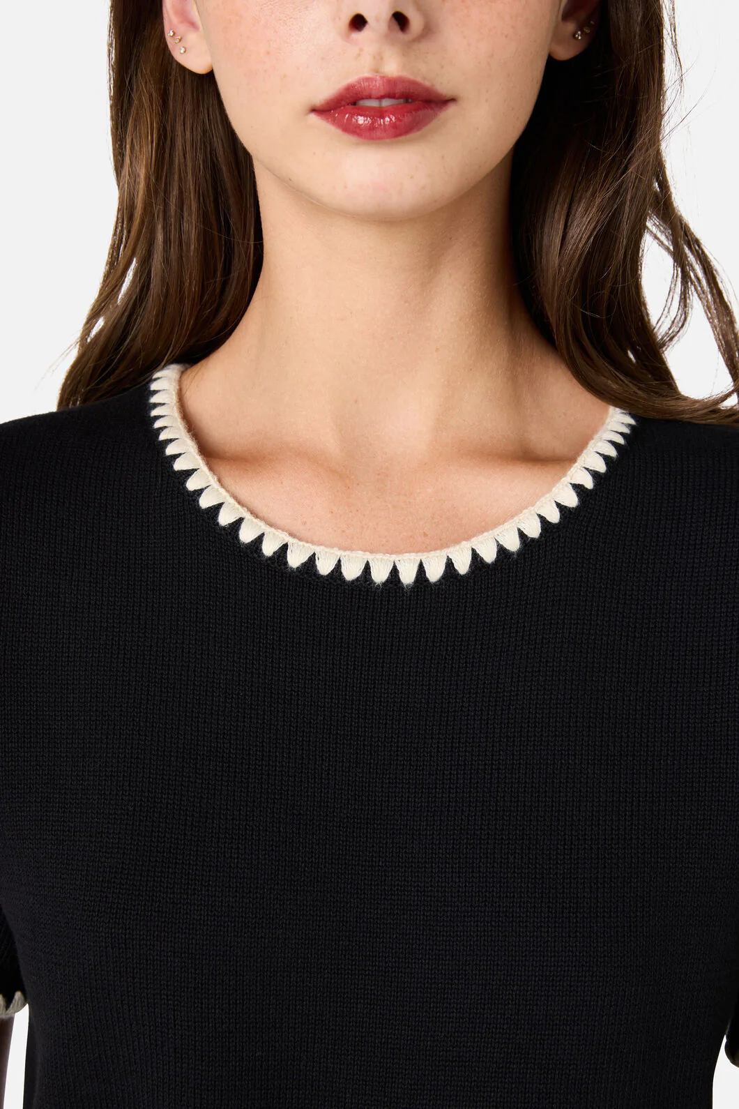 Tess Blanket Stitch Knit Top - Image 5