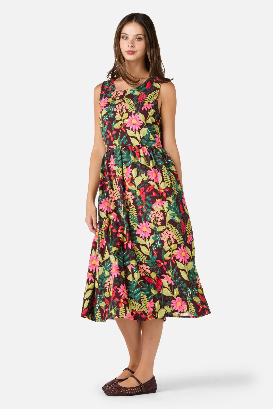 Tiana Tree Frog Midi Dress - Image 4