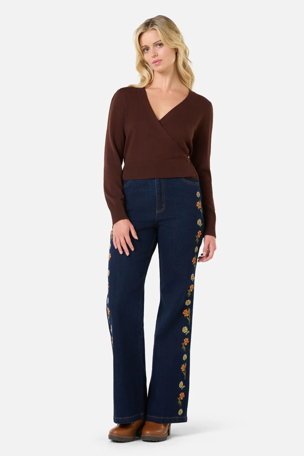 Tilly V Neck Wrap Cardi - Image 3