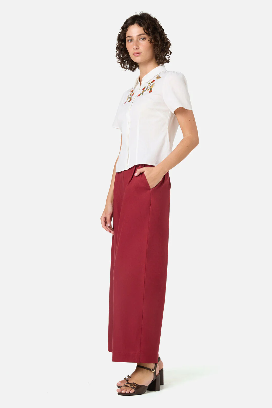 Tomatoes Embroidered Blouse - Image 3