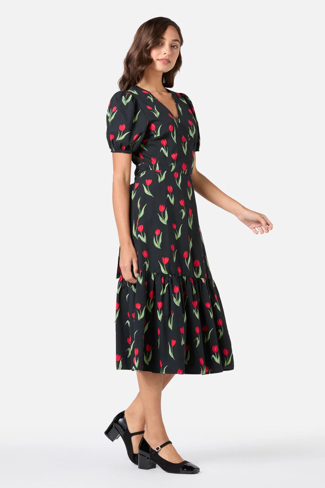Tulip Midi Wrap Dress - Image 6