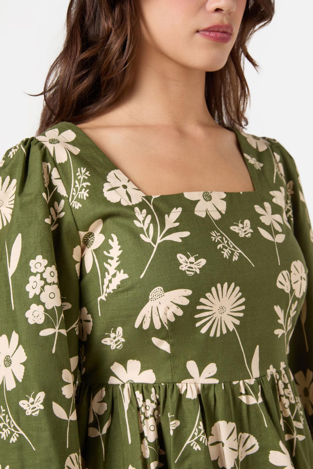 Variety Fleur 3/4 Sleeve Dress - Image 5