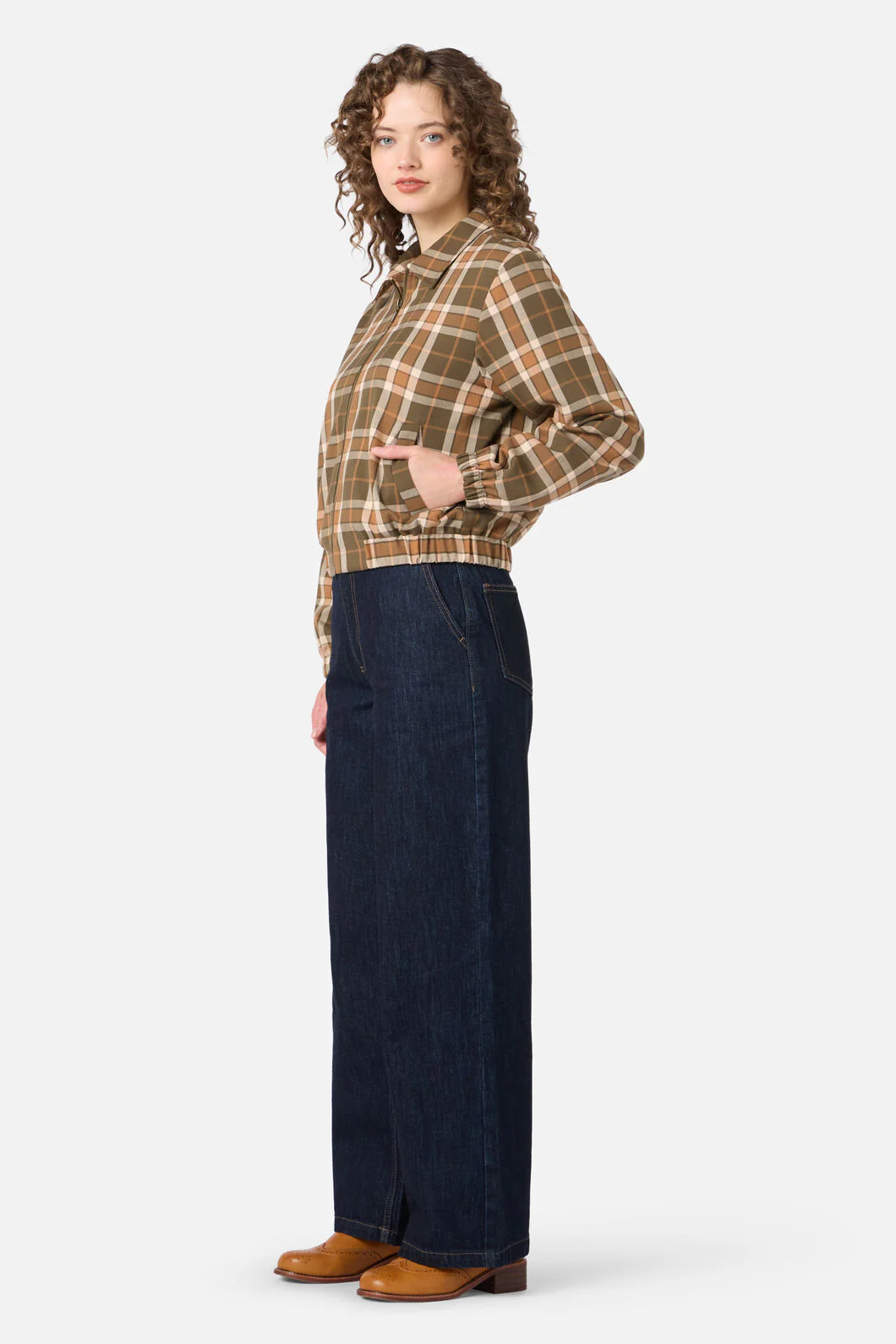 Vera Check Bomber Jacket - Image 5