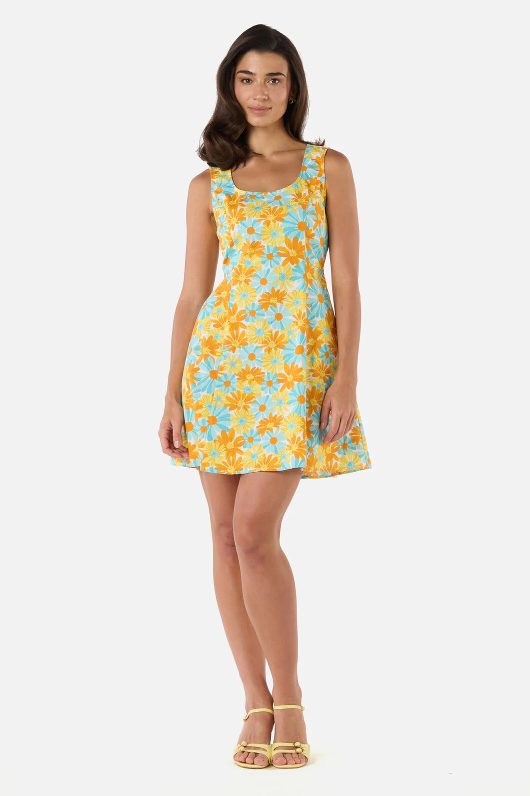 Vintage Daisy Mini Shift Dress - Image 2