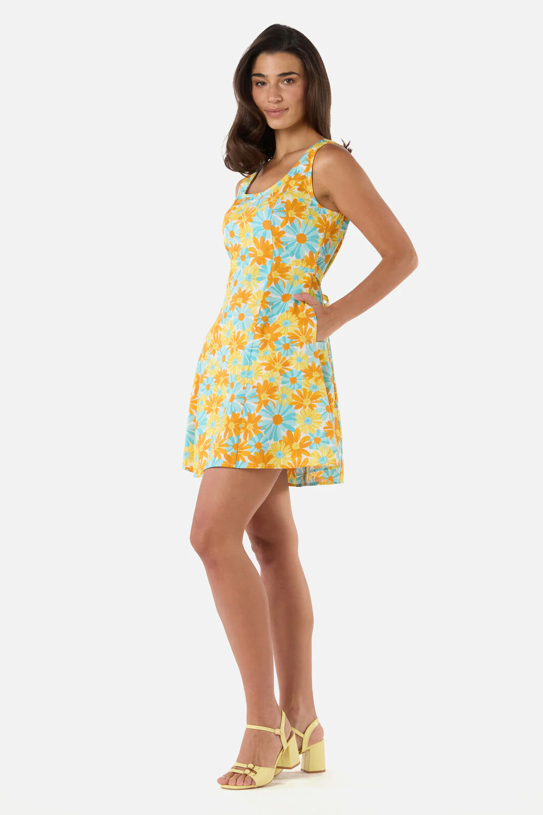 Vintage Daisy Mini Shift Dress - Image 3