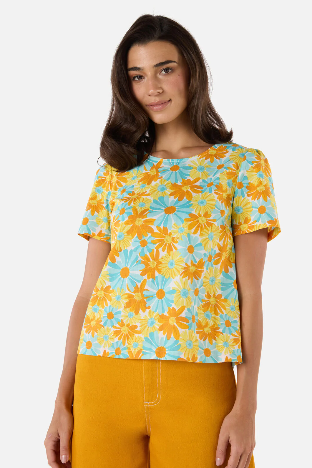 Vintage Daisy Short Sleeve Top