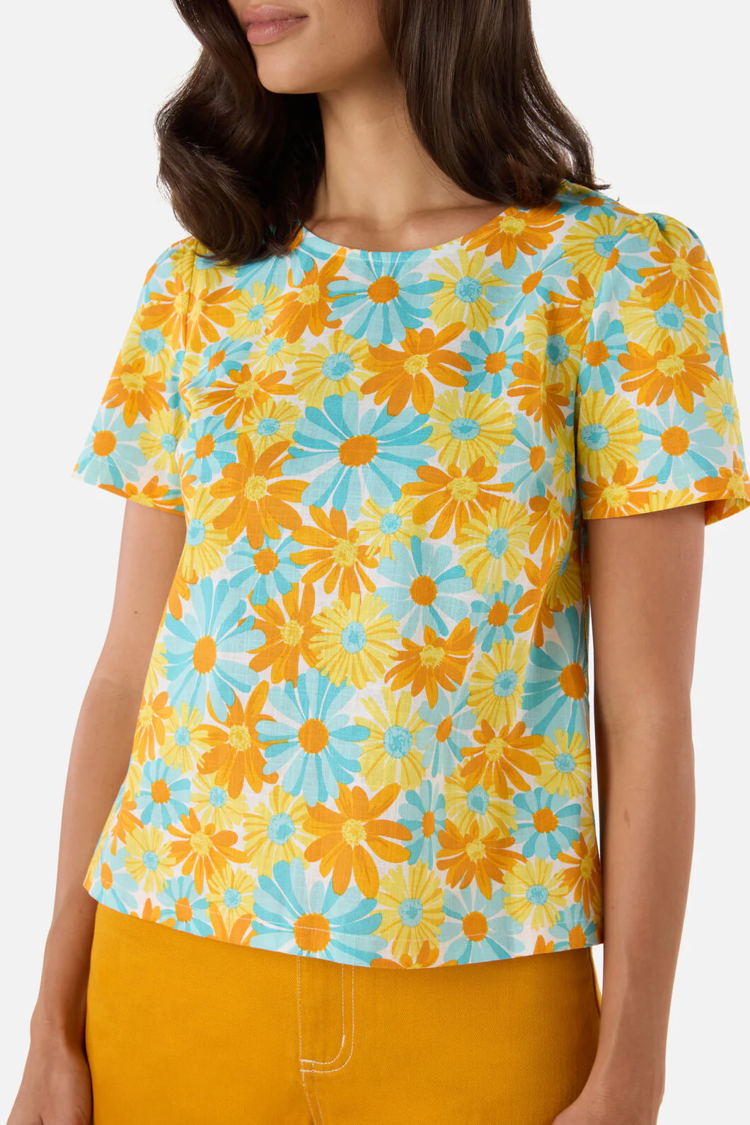 Vintage Daisy Short Sleeve Top - Image 5