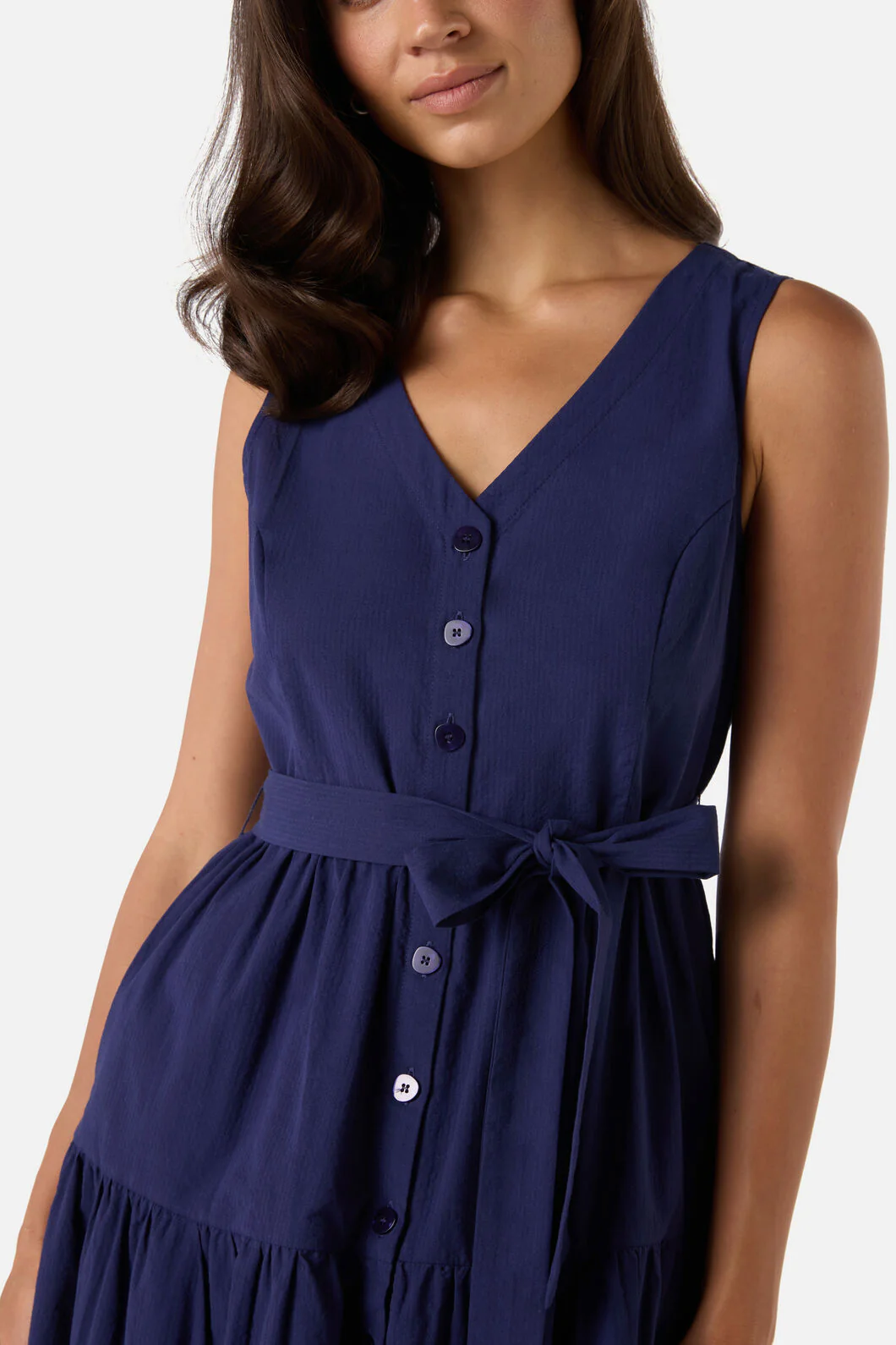 Viola Button Down Midi Dress - Image 5