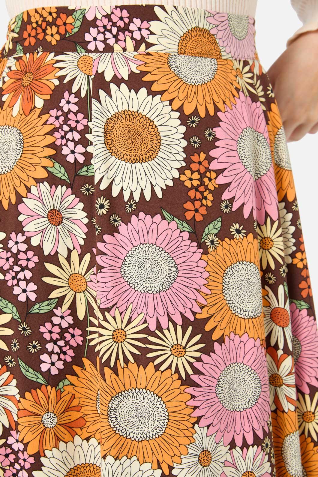 Viva Floral Midi Skirt - Image 6