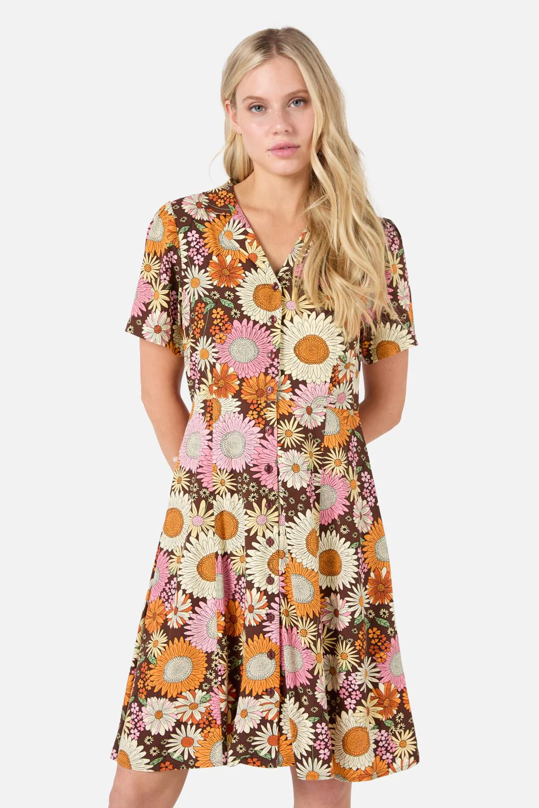 Viva Floral Shirt Dress - Image 2
