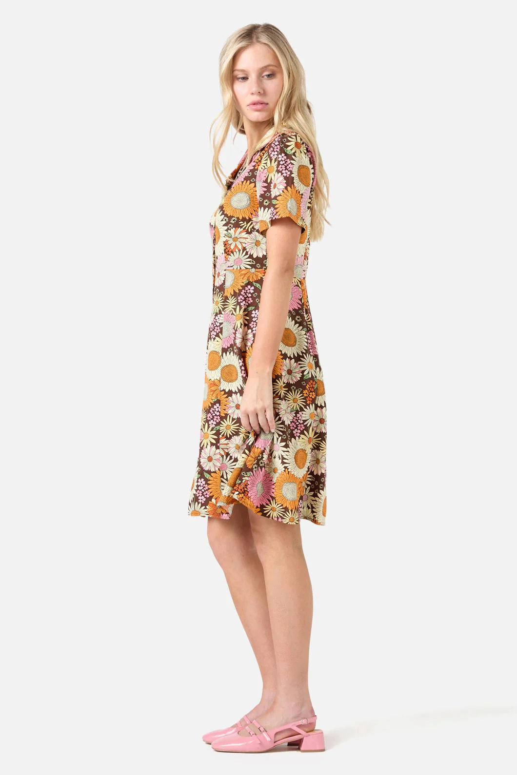 Viva Floral Shirt Dress - Image 3