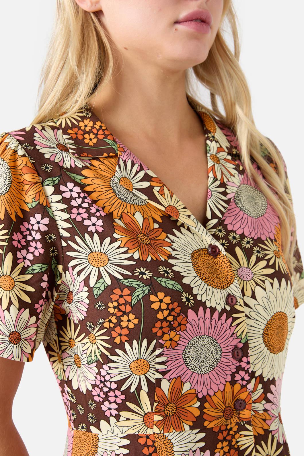 Viva Floral Shirt Dress - Image 6
