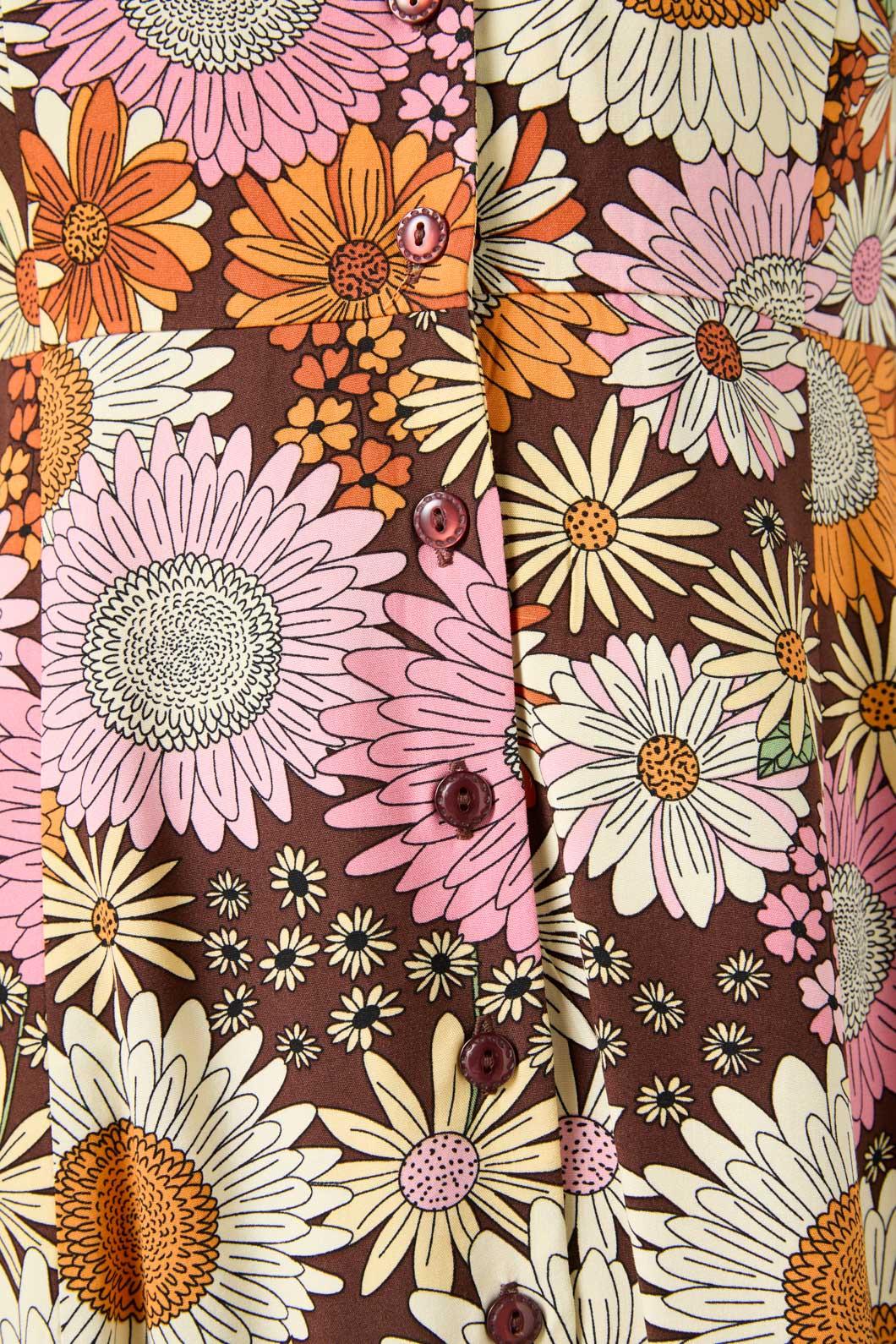 Viva Floral Shirt Dress - Image 7