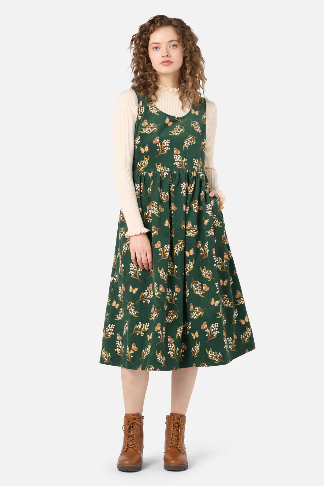 Wattle & Butterfly Midi Dress - Image 2