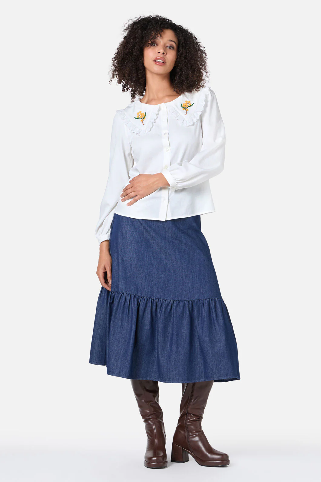 Wattle Embroidered Blouse - Image 3
