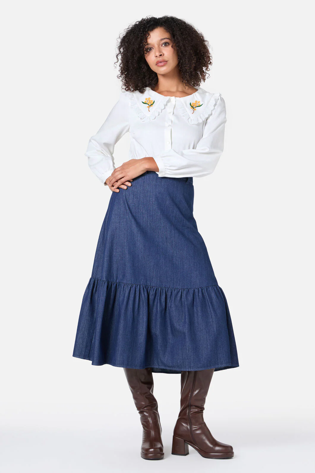Wattle Embroidered Blouse - Image 4