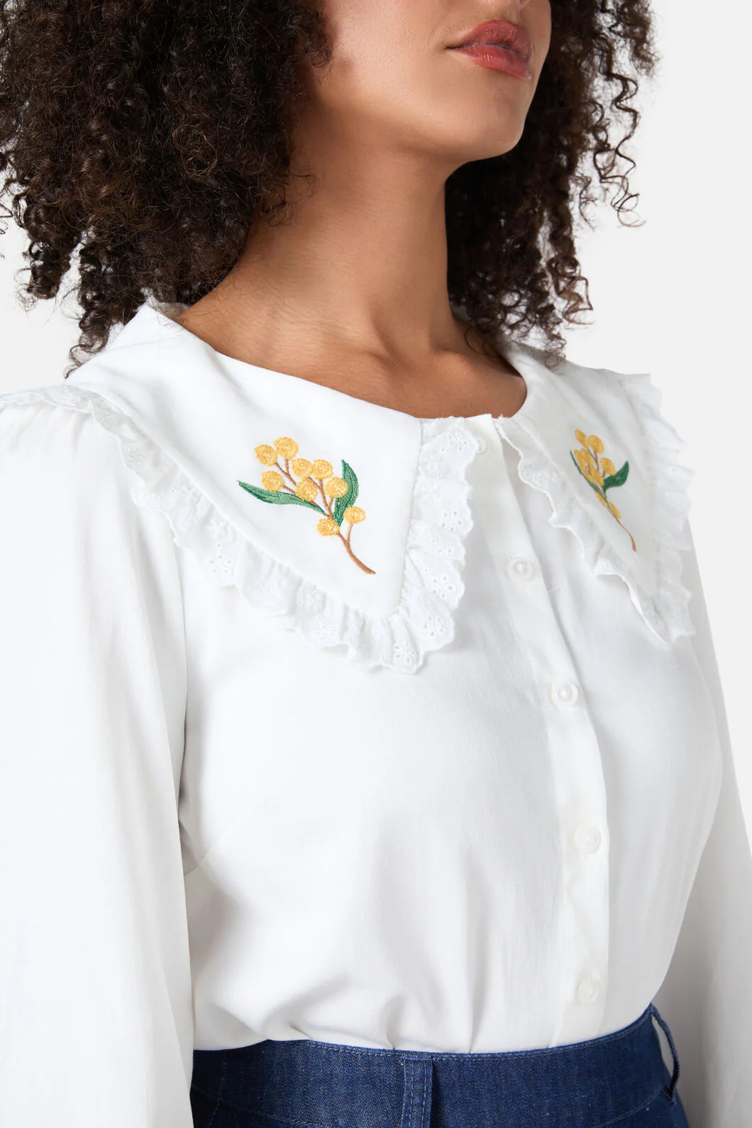 Wattle Embroidered Blouse - Image 7