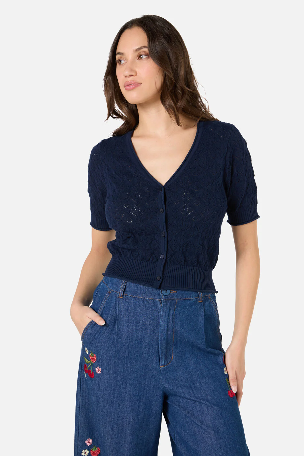 Wednesday Lace Knit Cardigan - Image 8