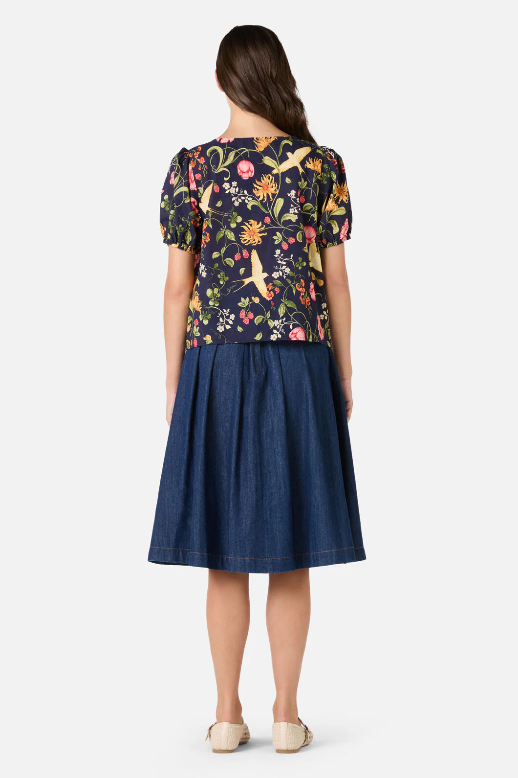 Whimsical Garden Sleeved Top - Image 4