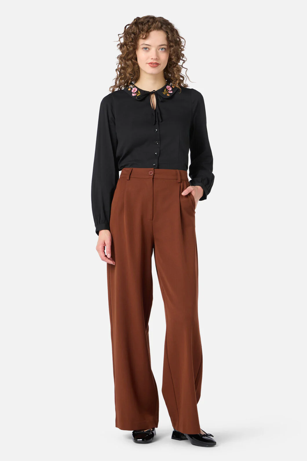 Winona Flower Emb Blouse - Image 3