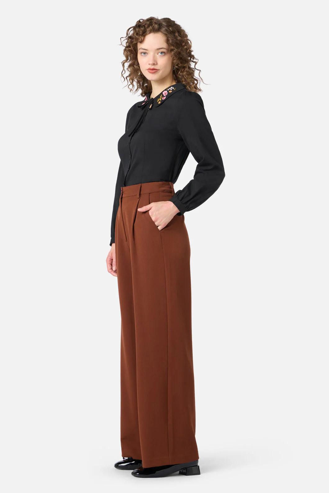 Winona Flower Emb Blouse - Image 4
