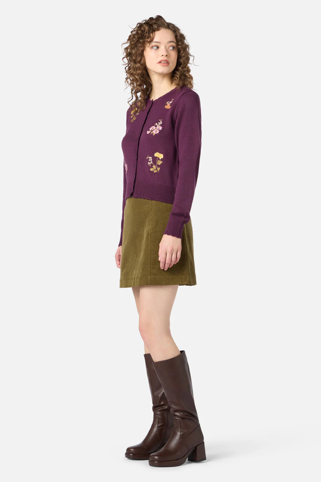 Winona Flower Embroidered Cardigan - Image 4