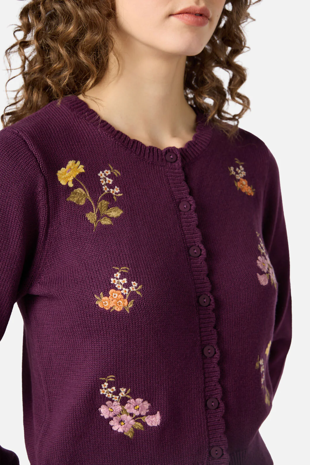 Winona Flower Embroidered Cardigan - Image 7