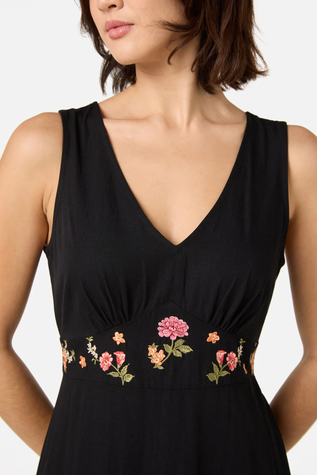 Winona Flower Emb Midi Dress - Image 5
