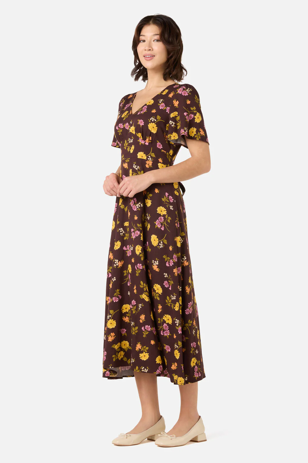 Winona Flower Midi Dress - Image 2