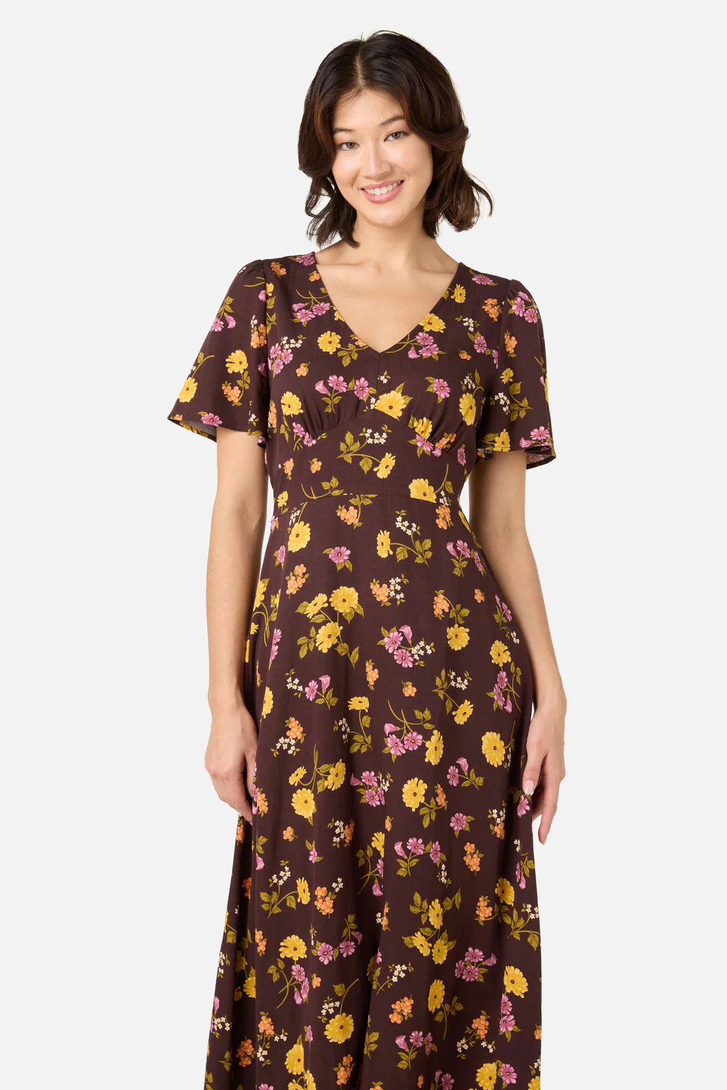 Winona Flower Midi Dress - Image 5