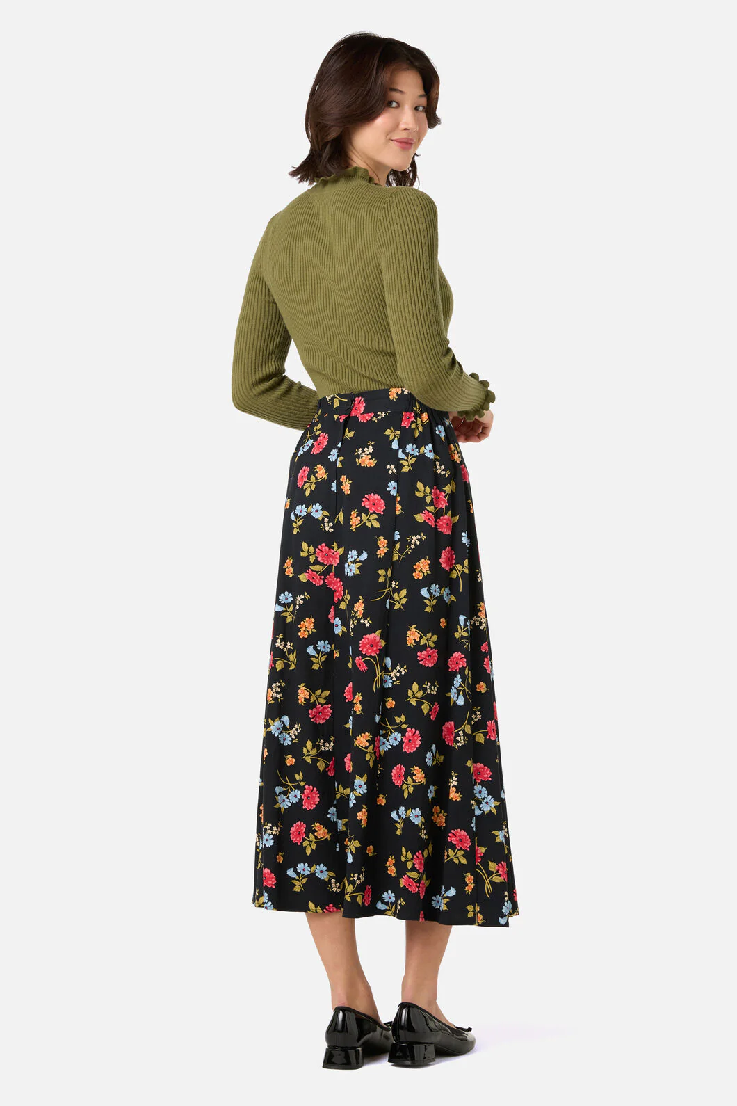 Winona Flower Midi Skirt - Image 4