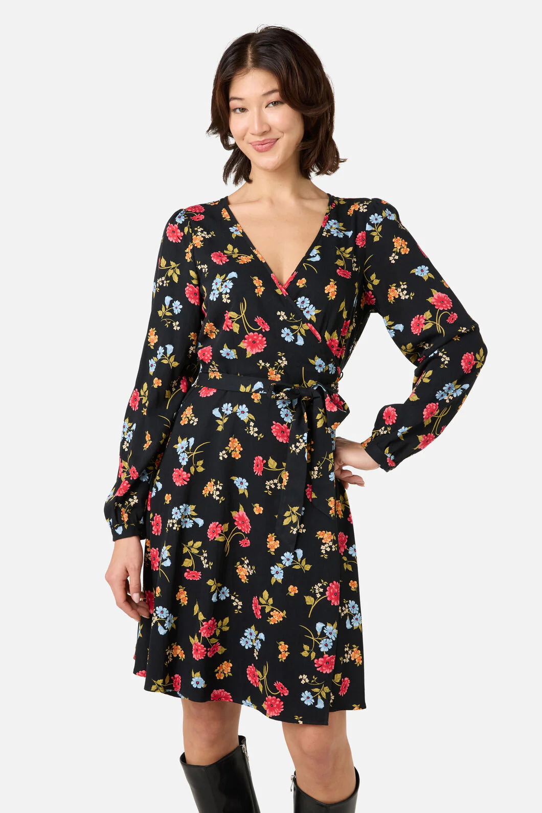 Winona Flower Wrap Dress - Image 6