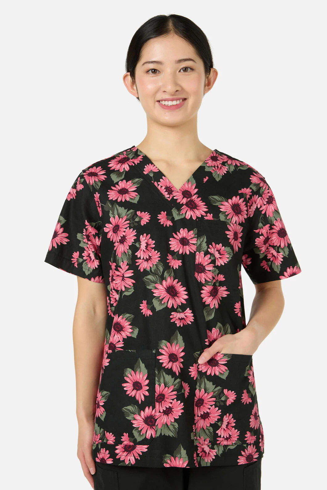 Winter Daisy Top & Pant scrub set - Image 4