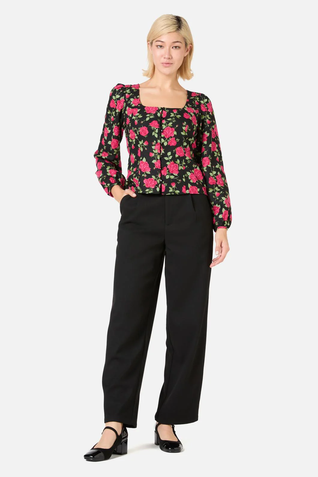 Winter Rose Blouse Top - Image 3